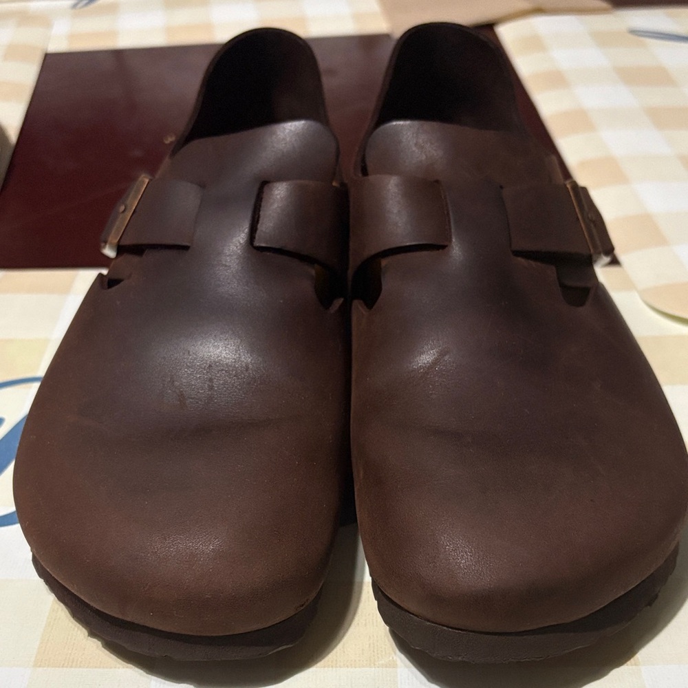 Birkenstock Dark Brown Leather Loafers